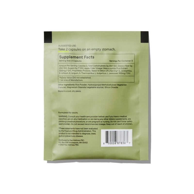 Rae Pre + Probiotic Dietary Supplement Capsules - 10ct