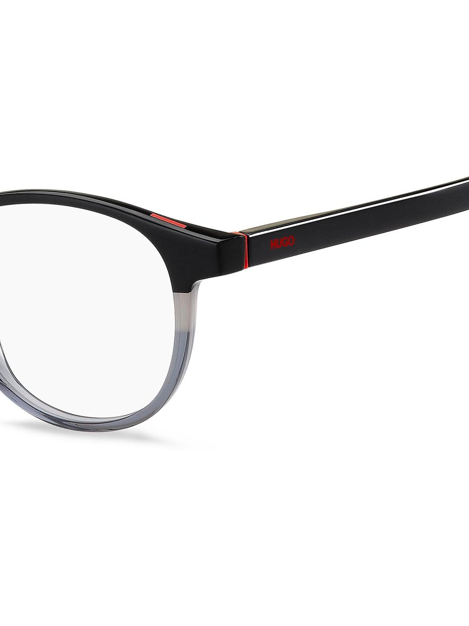 HUGO Black Oval Eye Frames for Men