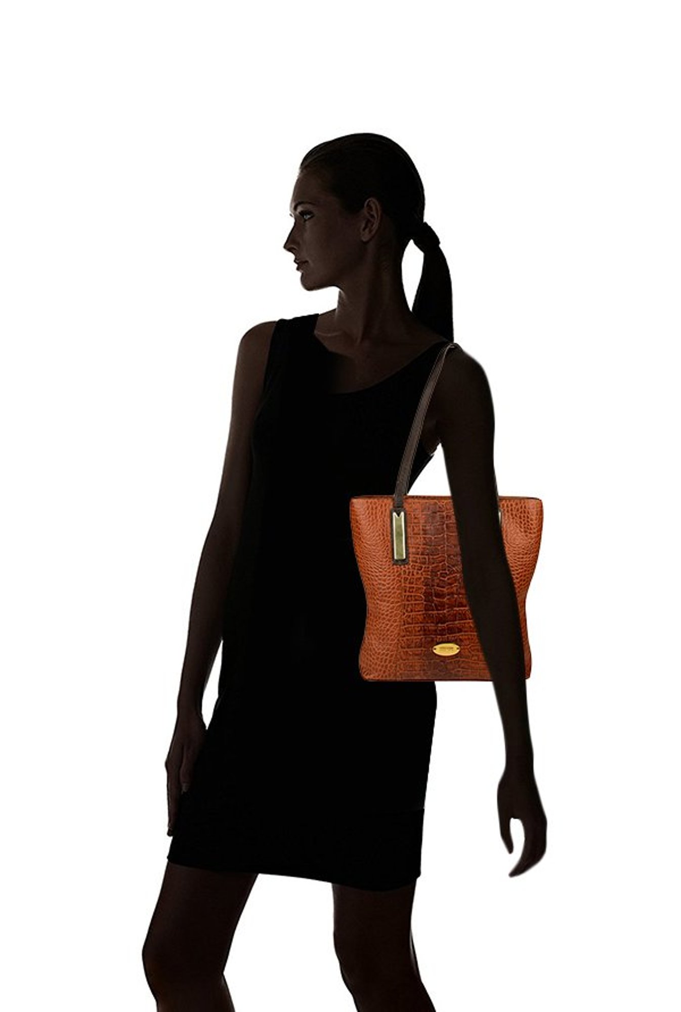 Hidesign Claea 01 Tan Textured Leather Shoulder Bag