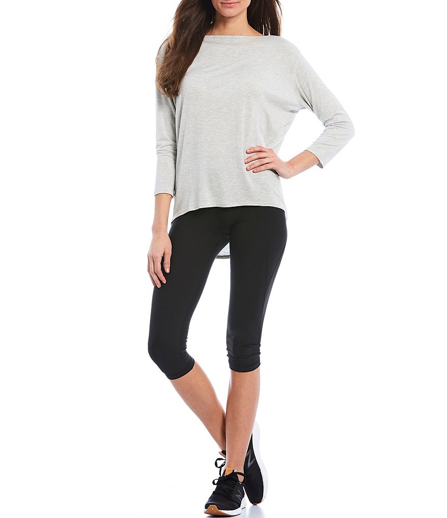 Kinesis 3/4 Sleeve Boat Neck Perfect Moisture Wicking Tee