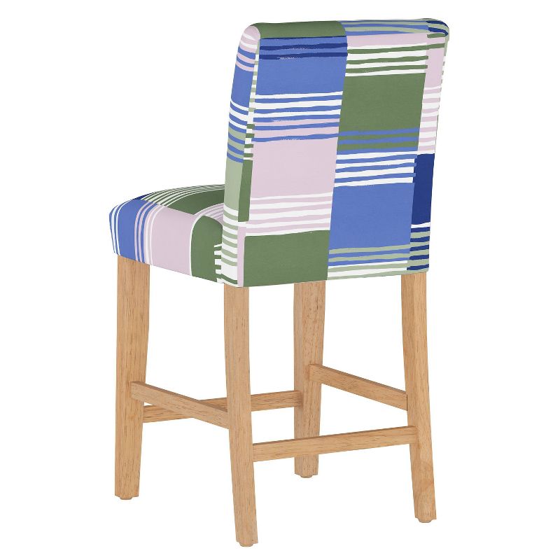 Counter Height Barstool Sadie Stripe Lavender - Skyline Furniture