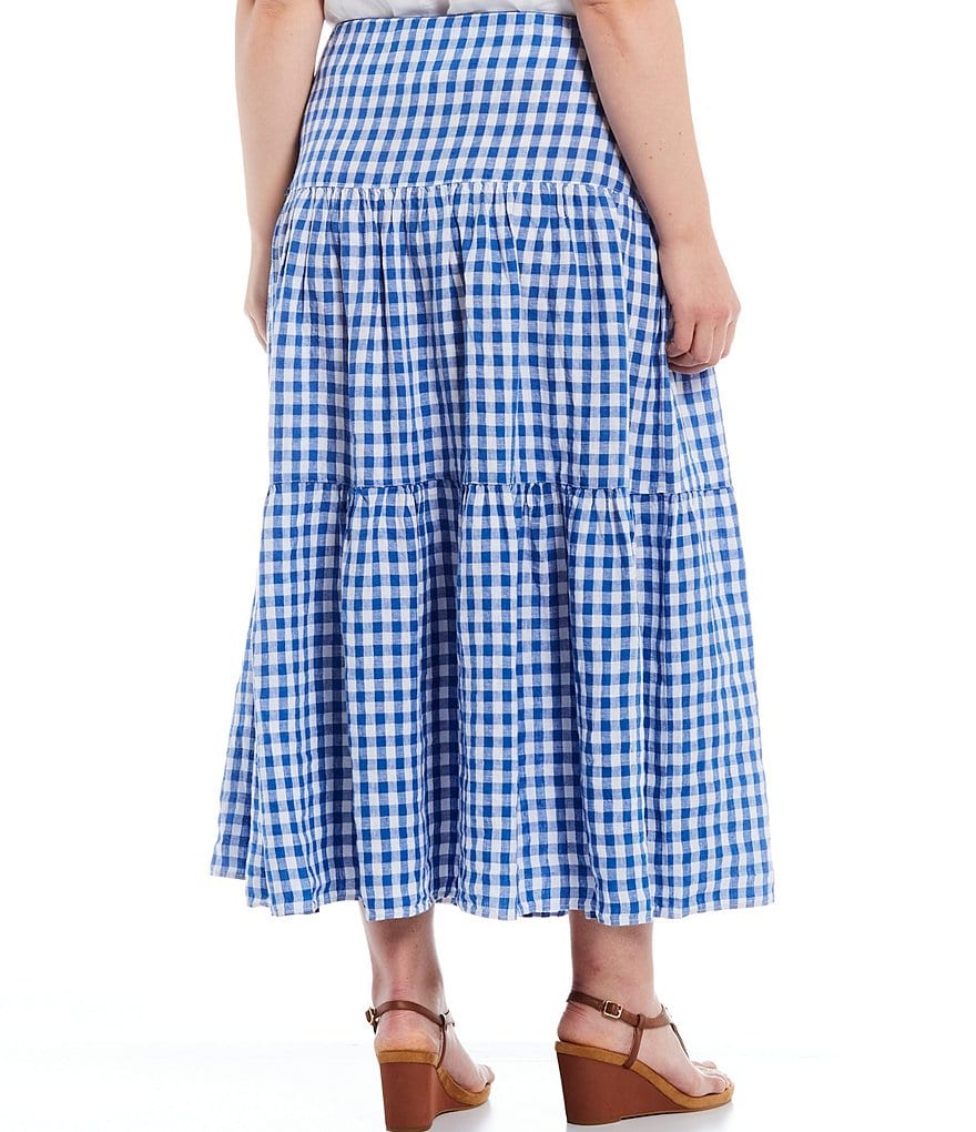 Intro Plus Size Activeease Drawstring Faux Wrap Skort