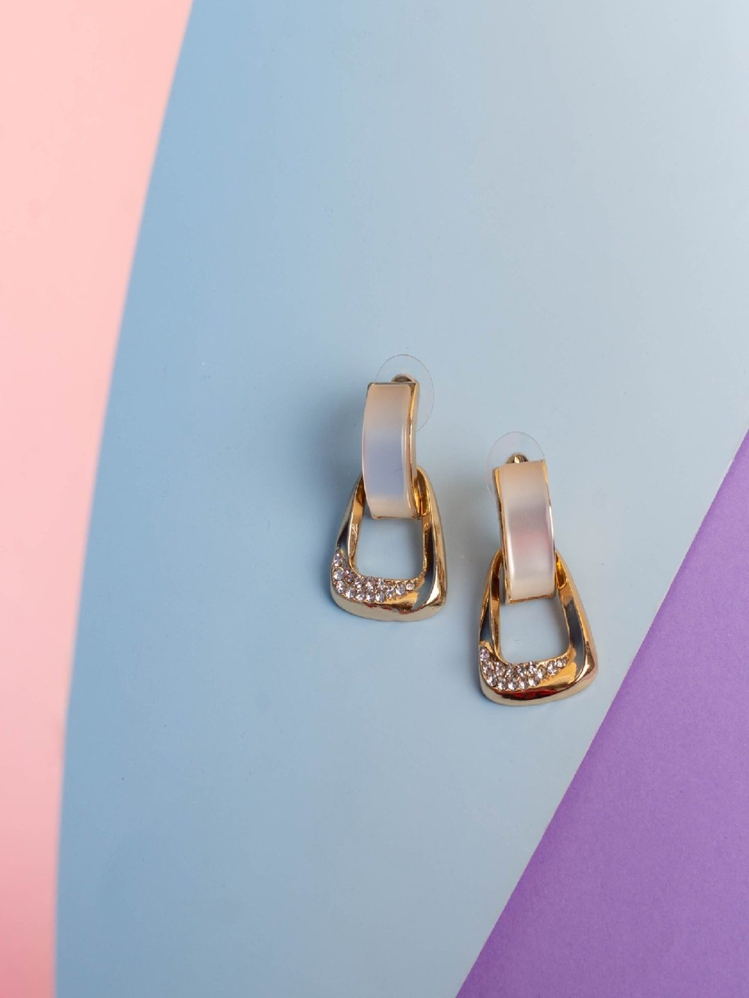 Jewelz Western Style Stone Studded Earrings for Girls & Women