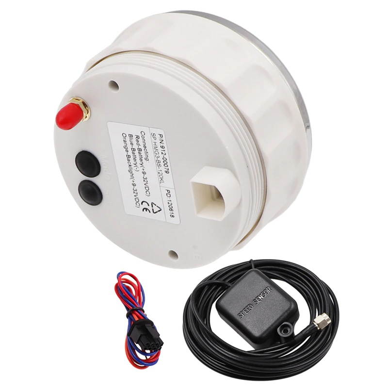 12V 24V GPS Speedometer With GPS Antenna LCD Gauge 200km/h For Motorcycle Car Truck Boat Motor Auto With 7 Colors Backlight