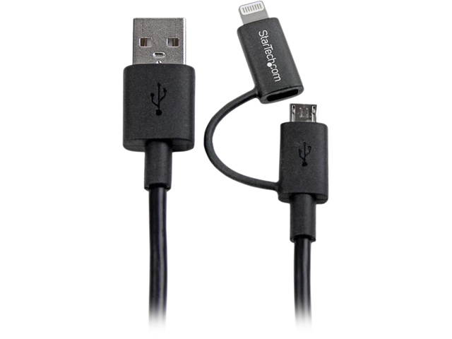 VisionTek 900784 Black Lightning to USB Black 1 Meter Cable - 5 Pack