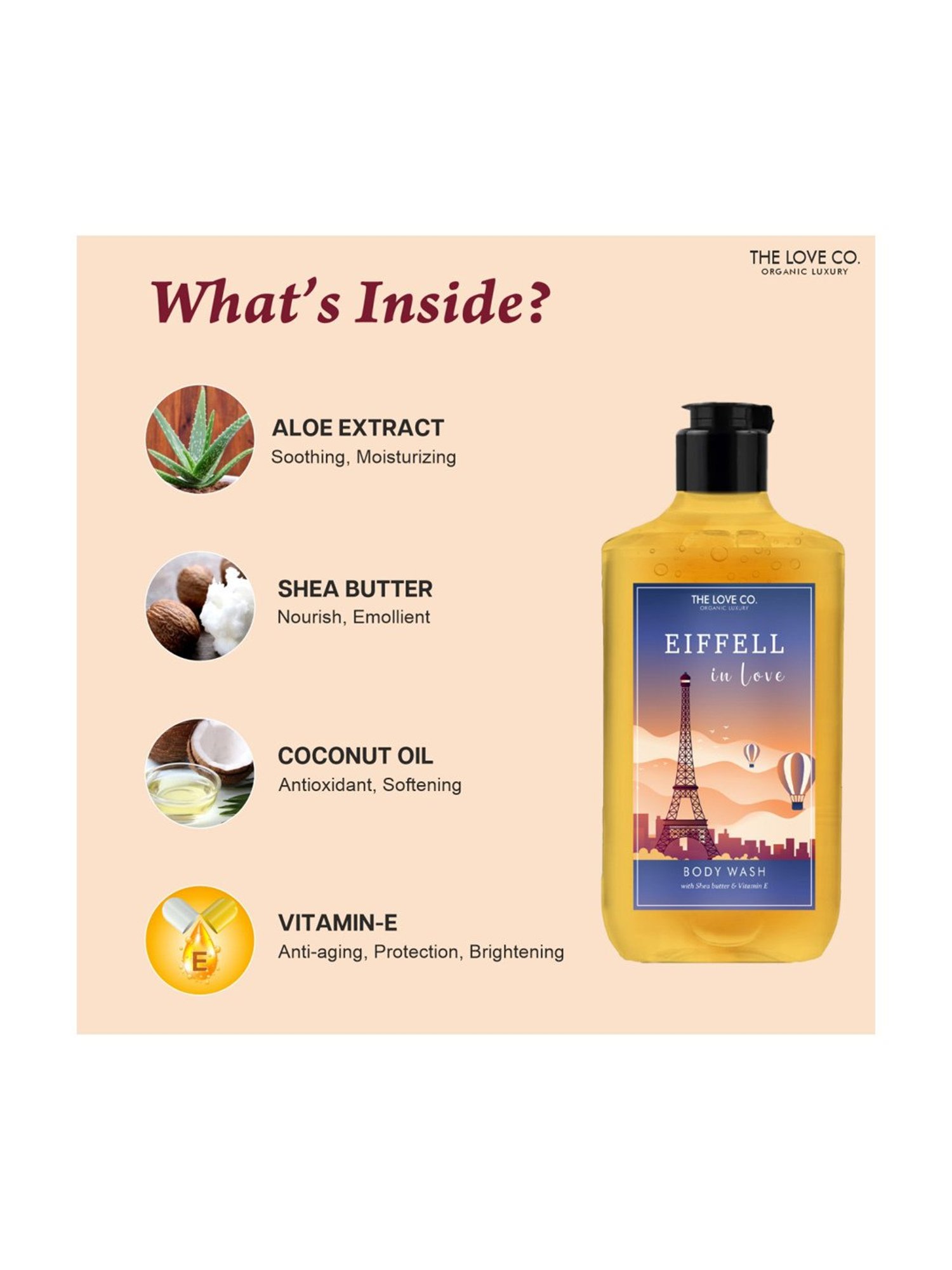The Love Co. Eiffell in Love Body Wash - 250 ml