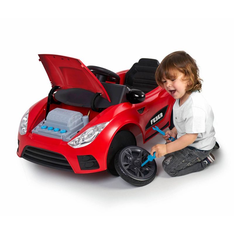 Feber 6V My Real Car 6-in-1 Breakdown Powered Ride-On - Red
