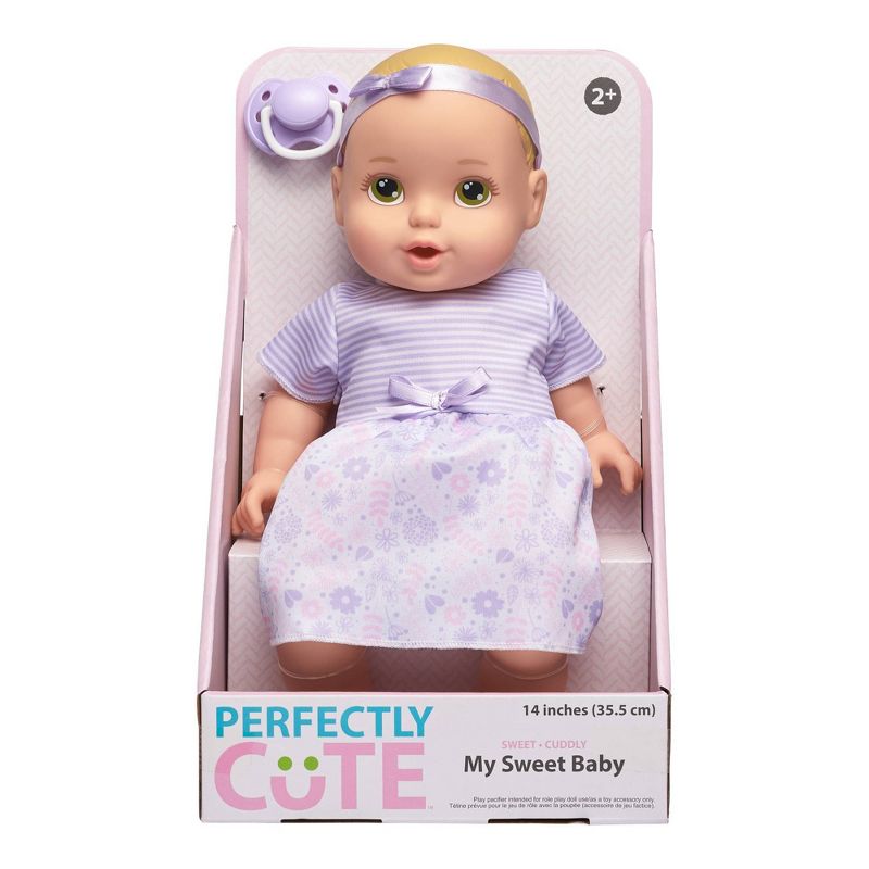 Perfectly Cute 14" My Sweet Baby Doll - Blonde with Hazel Eyes