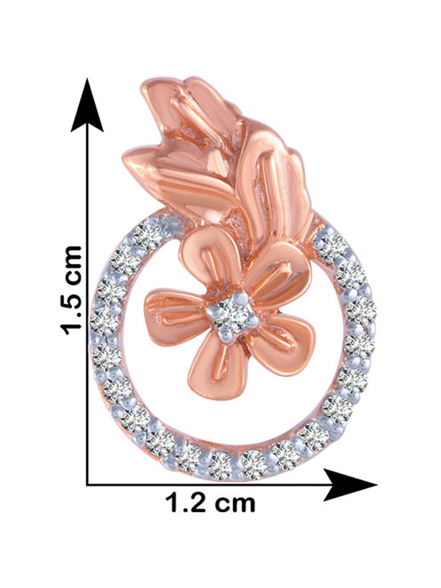 P.C. Chandra Jewellers 18 kt Gold & Diamond Earrings