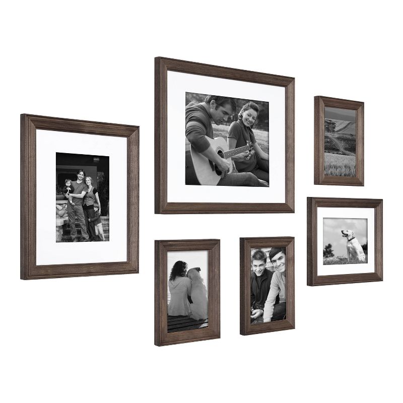 6pc Bordeaux Frame Box Set Gray - Kate & Laurel All Things Decor