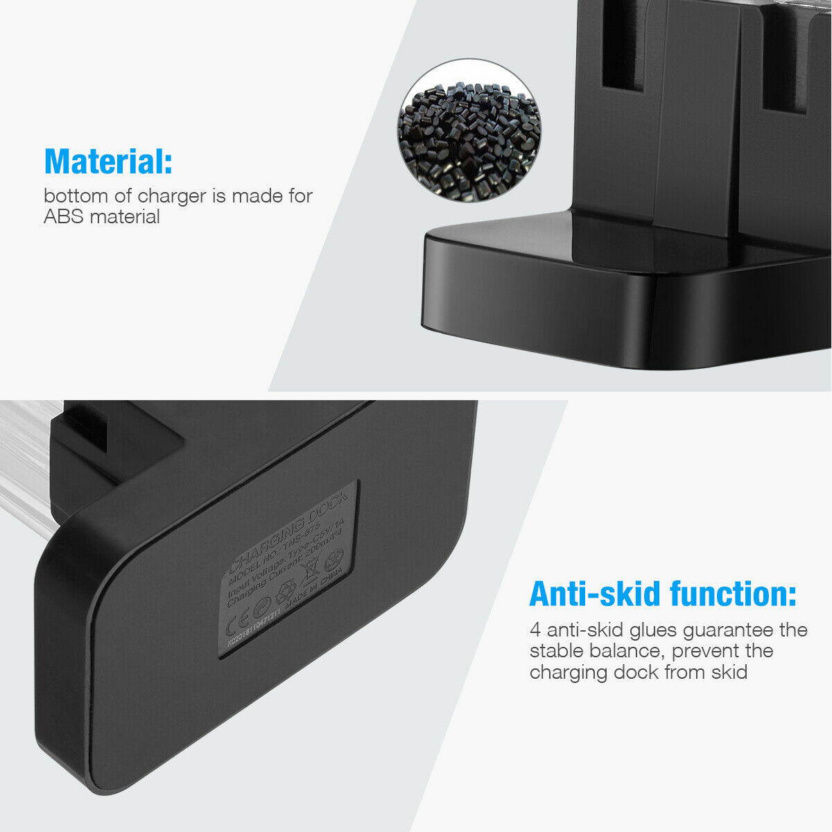 For Nintendo Switch Joy-con 4 Port Controller Charger Charging Dock Station