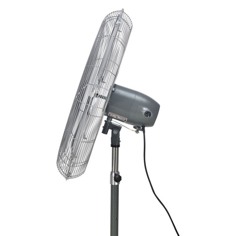 O2COOL Rechargeable Deluxe Necklace Fan with USB Cord Gray