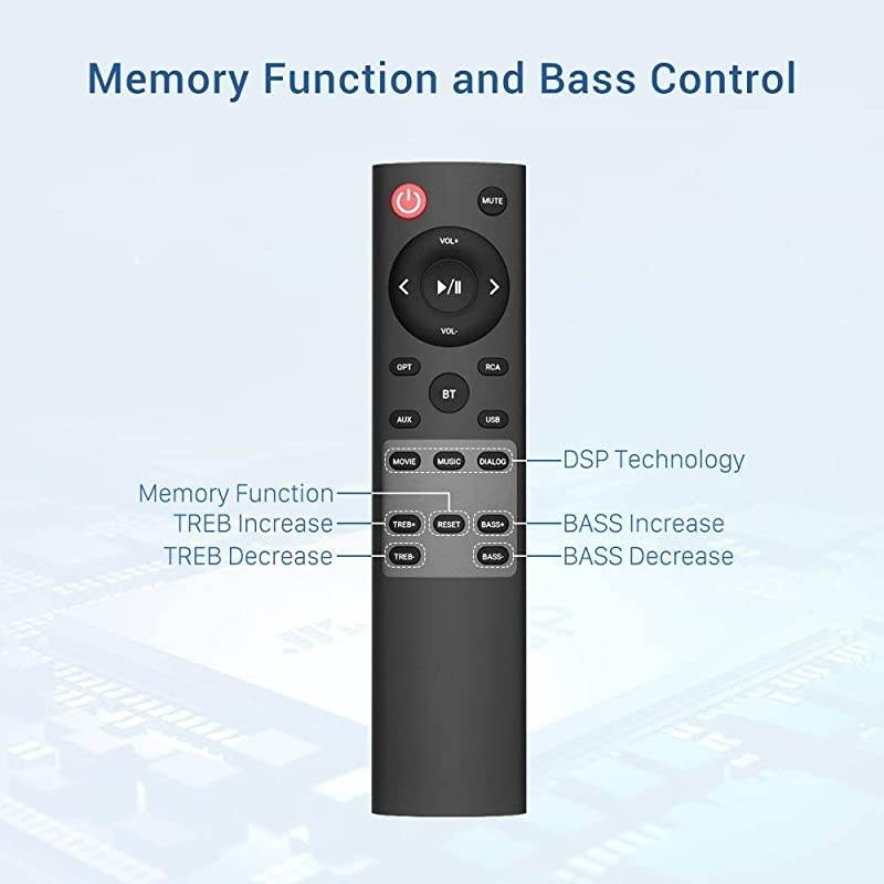 bar, Bestisan bar Wired and Wireless Bluetooth 5.0 Speaker for TV (28 Inches, Optical Cable Included, DSP, Bass Adjustable, Wall Mountable)