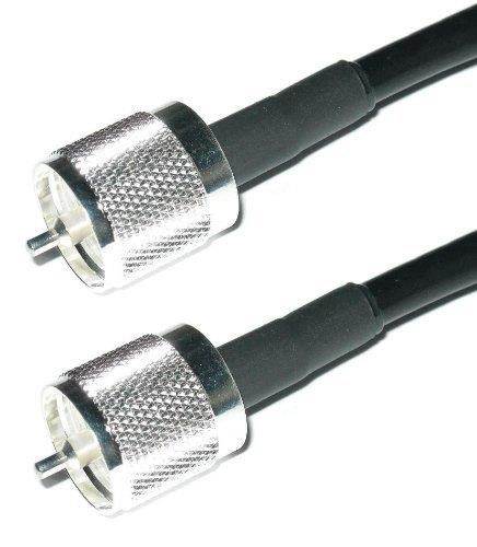 RG8X COAX CABLE for CB / Ham Radio w/ PL259 Connectors - 50 ft - RG-8x PL-259 Antenna Line