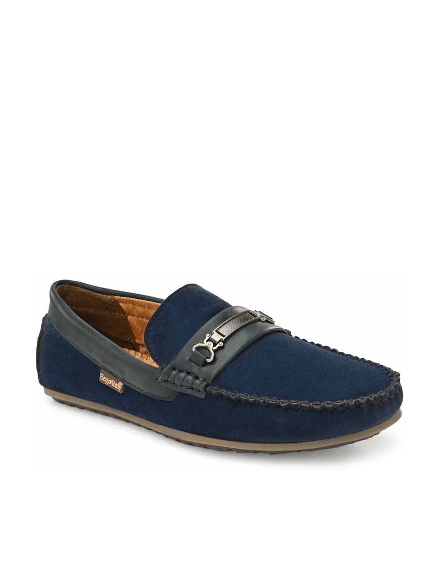 Eego Italy Men's Blue Casual Loafers