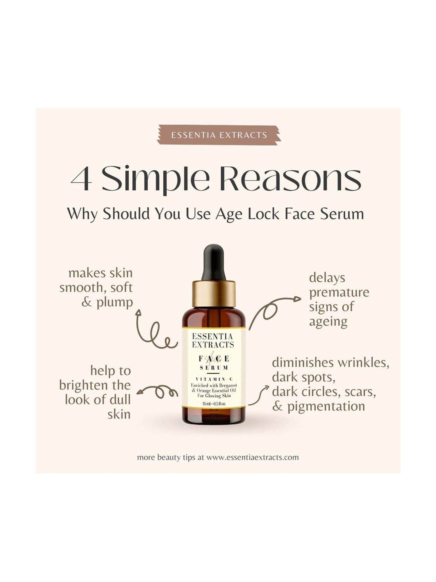 Essentia Extracts Age-Lock Face Serum - 15 ml