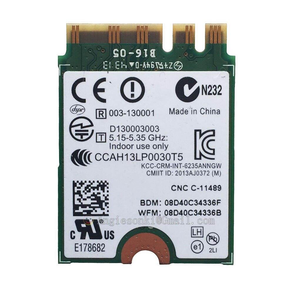 Genuine New Dual Band 300mbps 6235ANNGW 6235 Wireless+BT 4.0 NGFF WIFI CARD 04W3798 for Lenovo T431S T431SP X230S L440