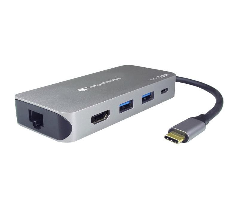 Comprehensive VersaDock USB-C 4K Portable Docking Station with HDMI, Ethernet & USB 3.0 - for Notebook - 100 W - USB 3.0 Type C - 4 x USB Ports