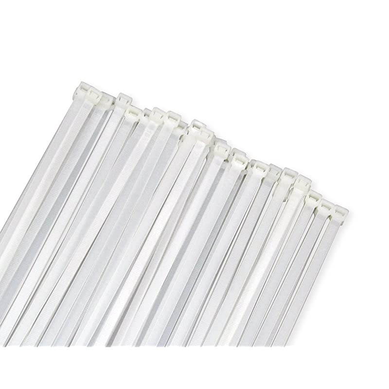 Large 120LBS Tensile 12 Inch Heavy Duty White Industrial Durable Cable Ties Garden Ties 50 Pack