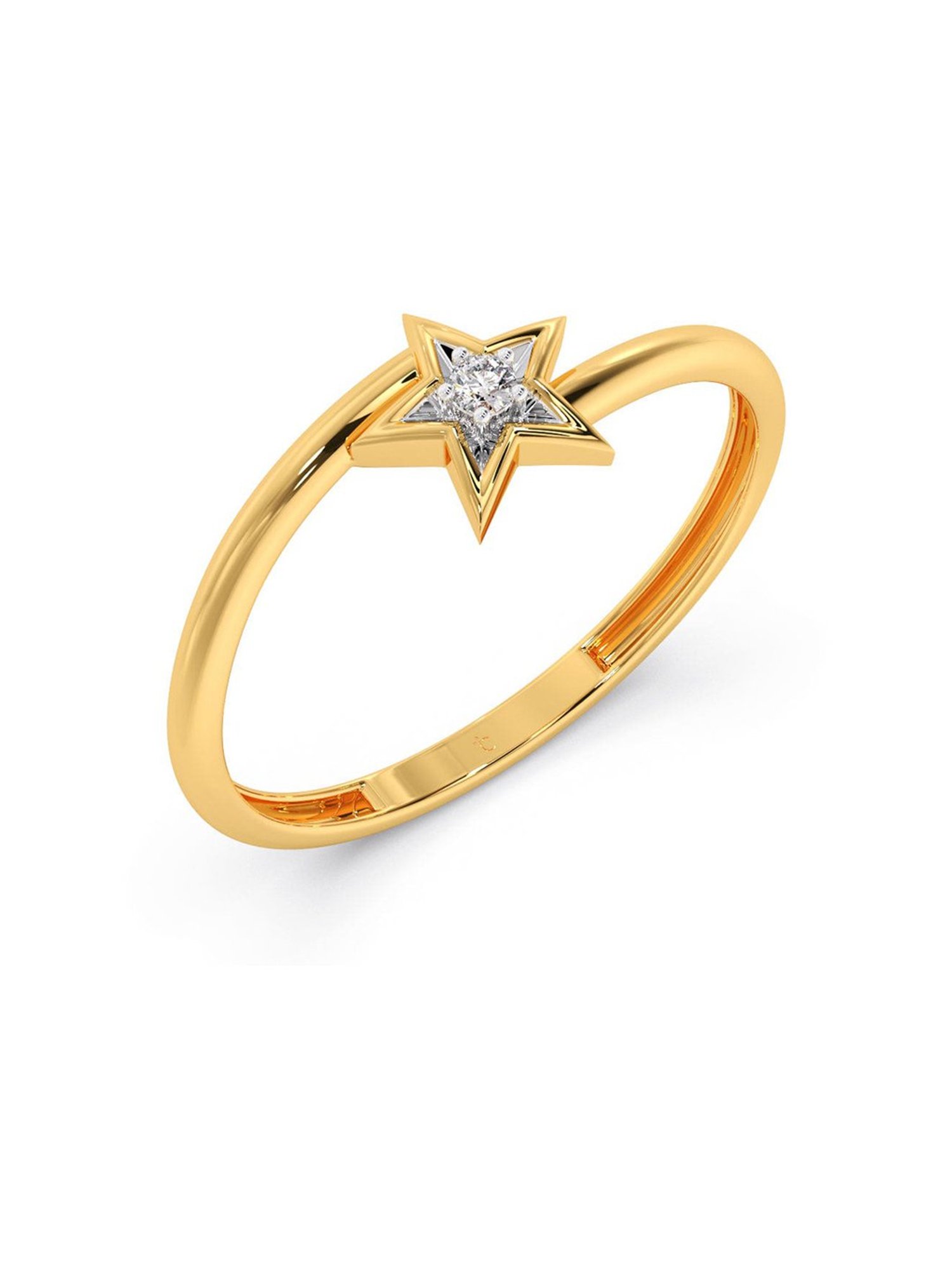 Candere by Kalyan Jewellers BIS Hallmark 18k Yellow Gold Ring