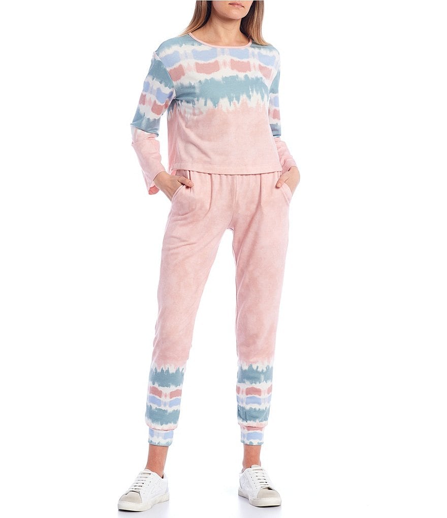 Lily Star Tie-Dye Long Sleeve Pullover Top