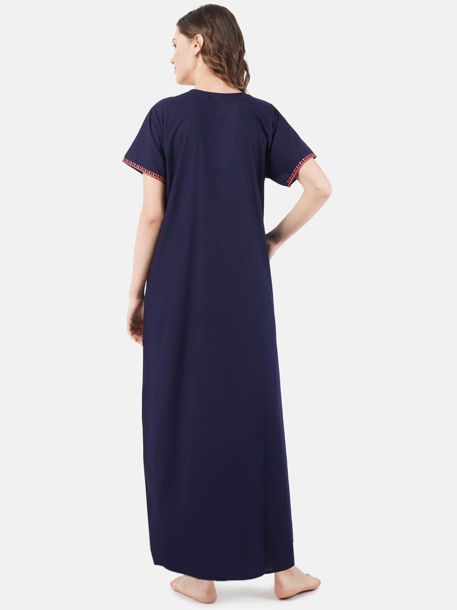 KOI SLEEPWEAR Indigo Embroidered Nighty