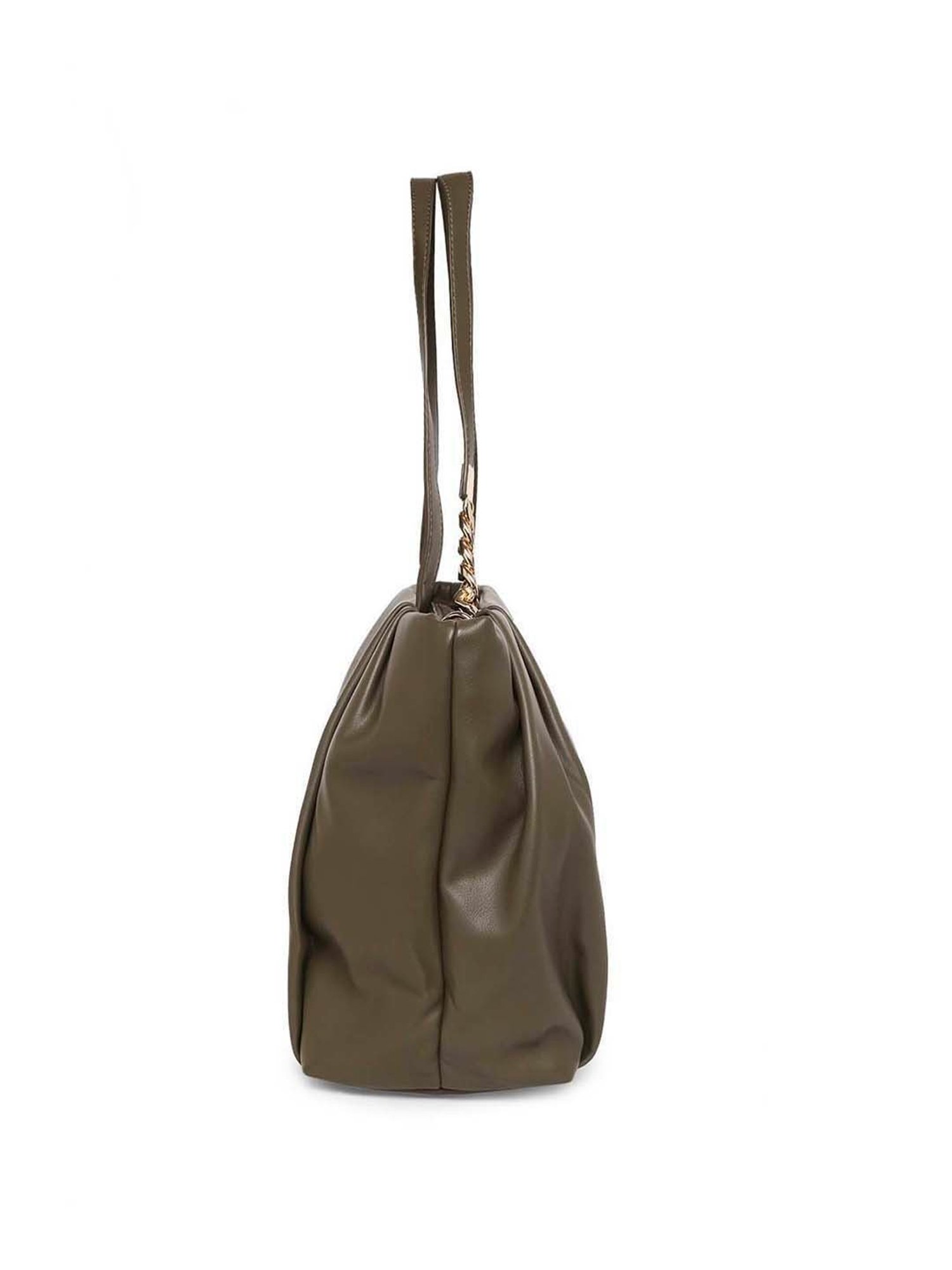 Marina Galanti Olive Solid Medium Tote Handbag