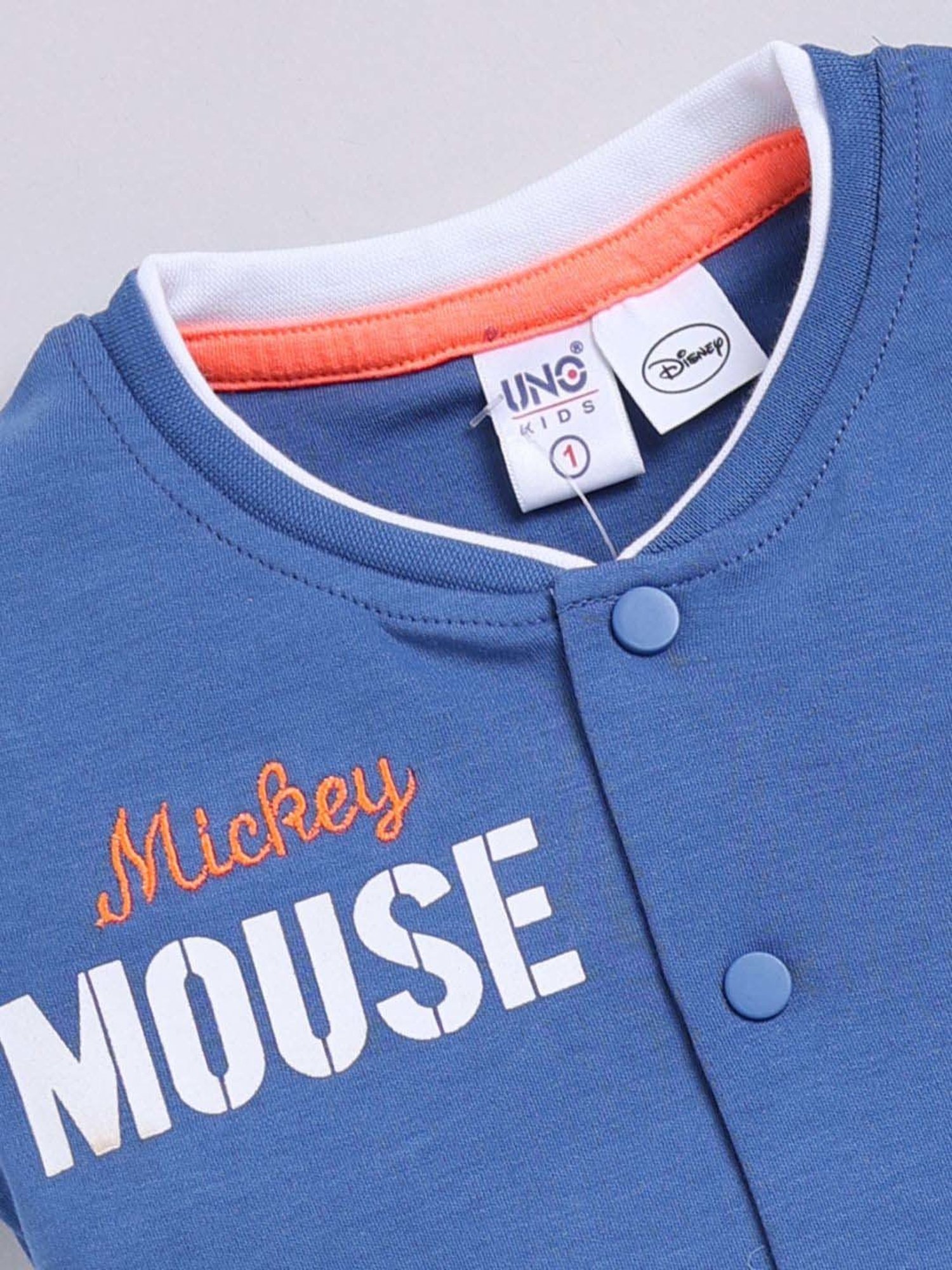 UNO KIDS Boys Blue & White Cotton Printed Top & Short sets