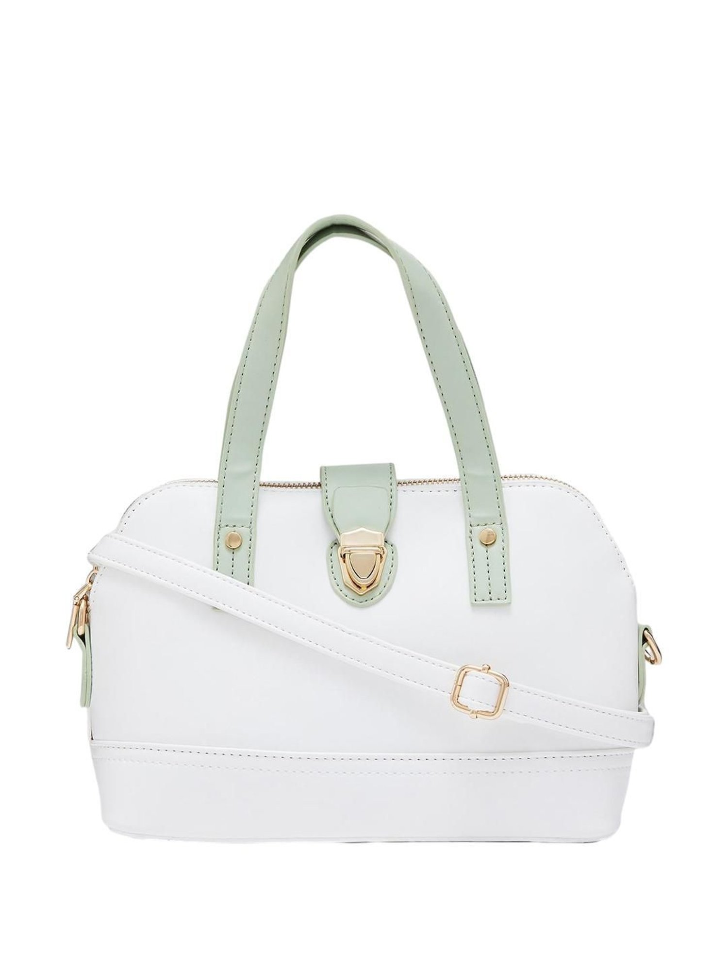 Globus Mint Green Solid Medium Handbag