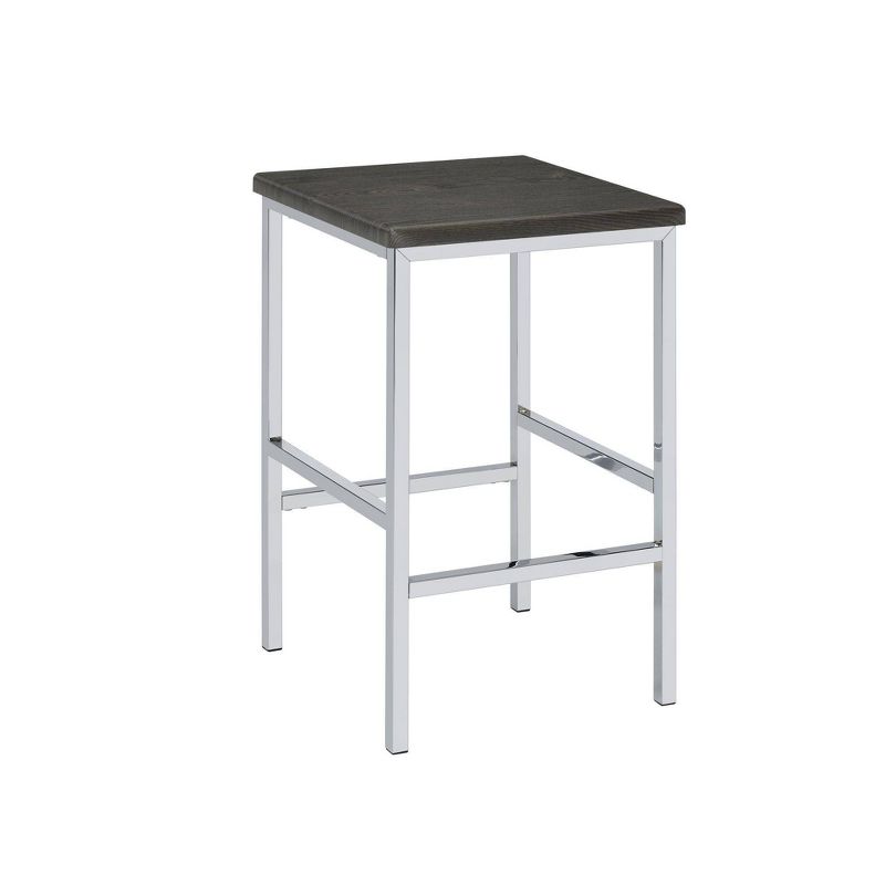 Nadine Multipurpose Bar Dining Table Set Chrome - Picket House Furnishings