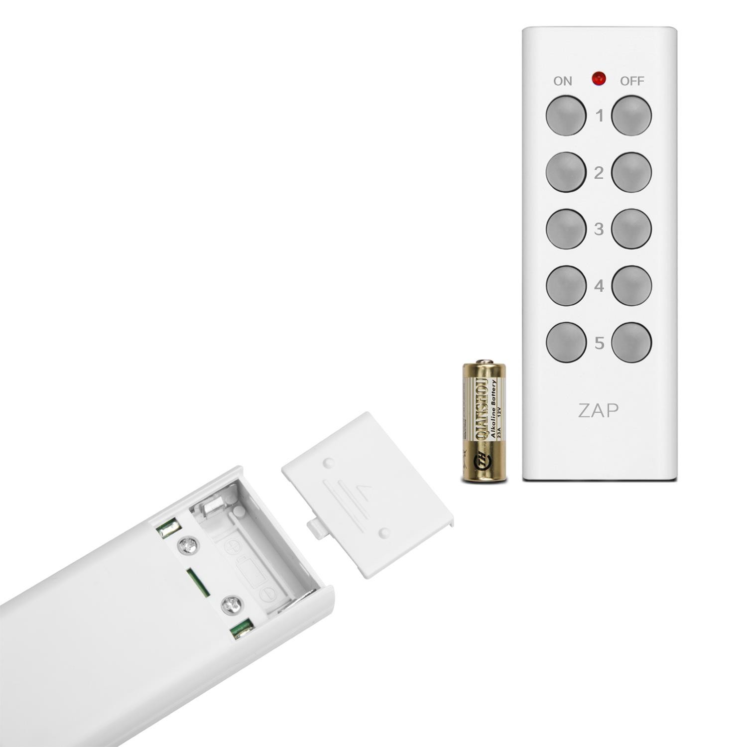 Etekcity BH9938U-5-2 5 Pack Self Learning Wireless Remote Control AC Electrical Power Outlet Switch with Two Remotes
