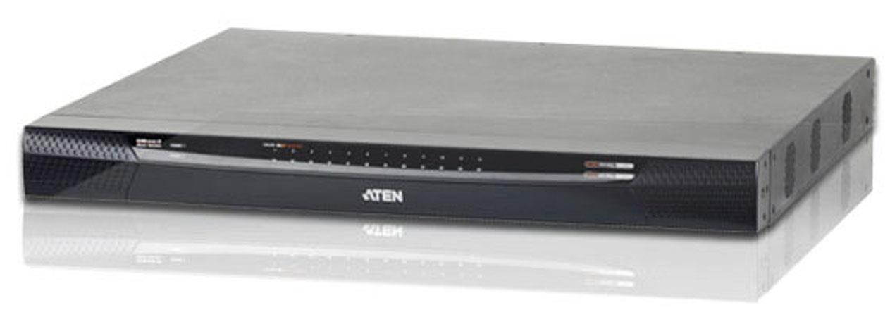 ATEN KN4124VA 4 Remote & 1 Local simultaneous users, 24-Port Cat5 IP KVM with Virtual Media and Dual Power Supply
