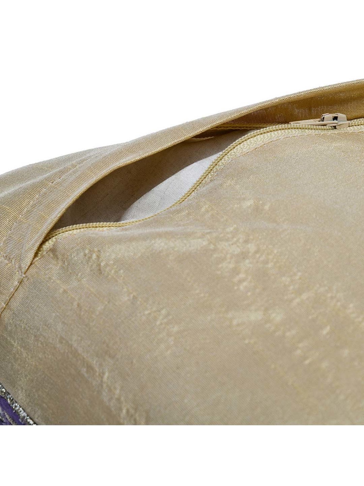 @home Nilkamal Lavender Cotton Cushion Cover