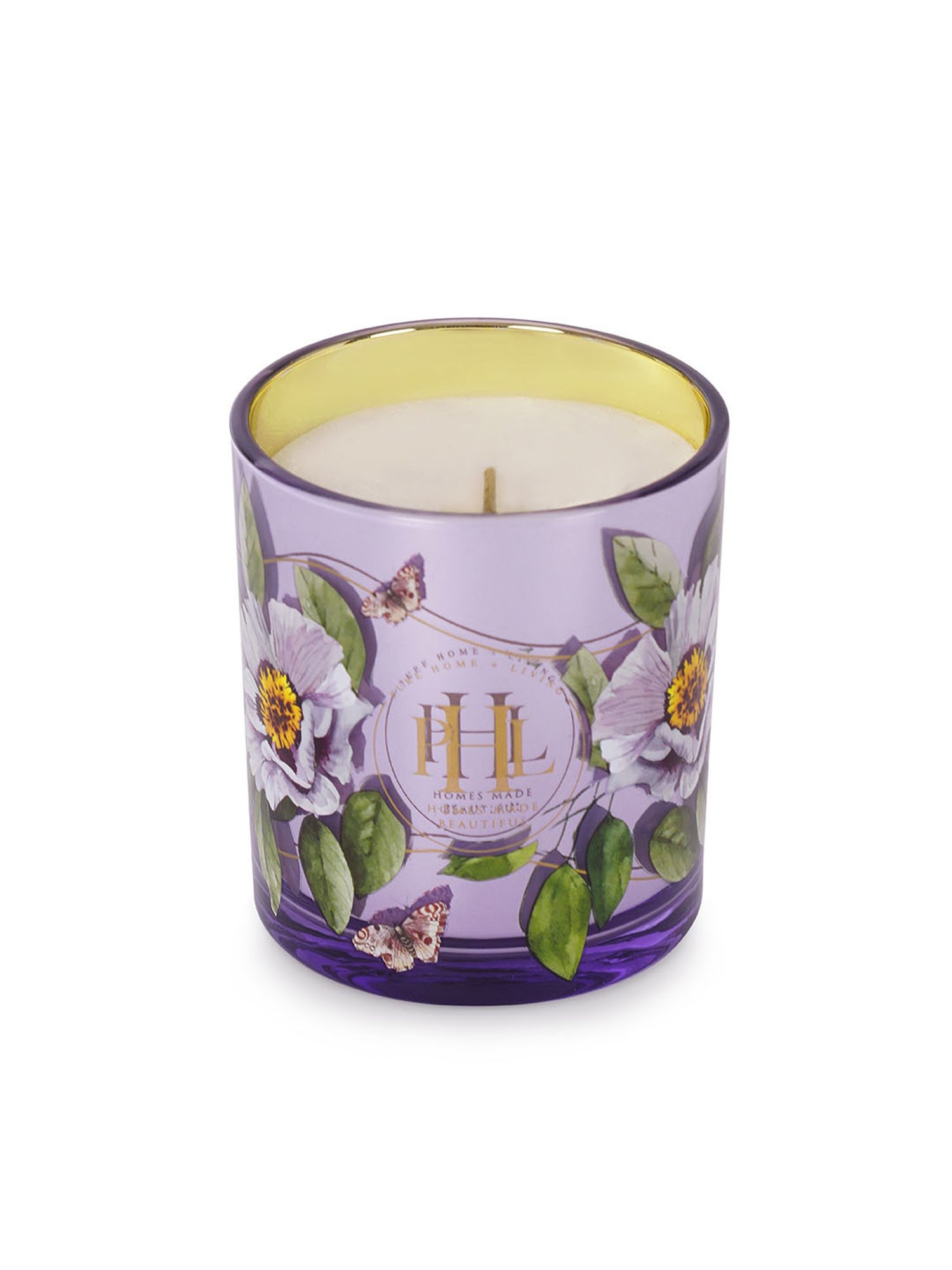Pure Home and Living Purple Lavender And Chamomile Candle Jar