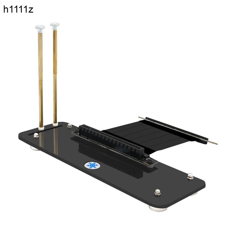 PCI Express 3.0 16X Graphics Card Stand Base Magnetic Holder Bracket for DIY ATX Case with PCI E Extension Cable for Fun Cooling