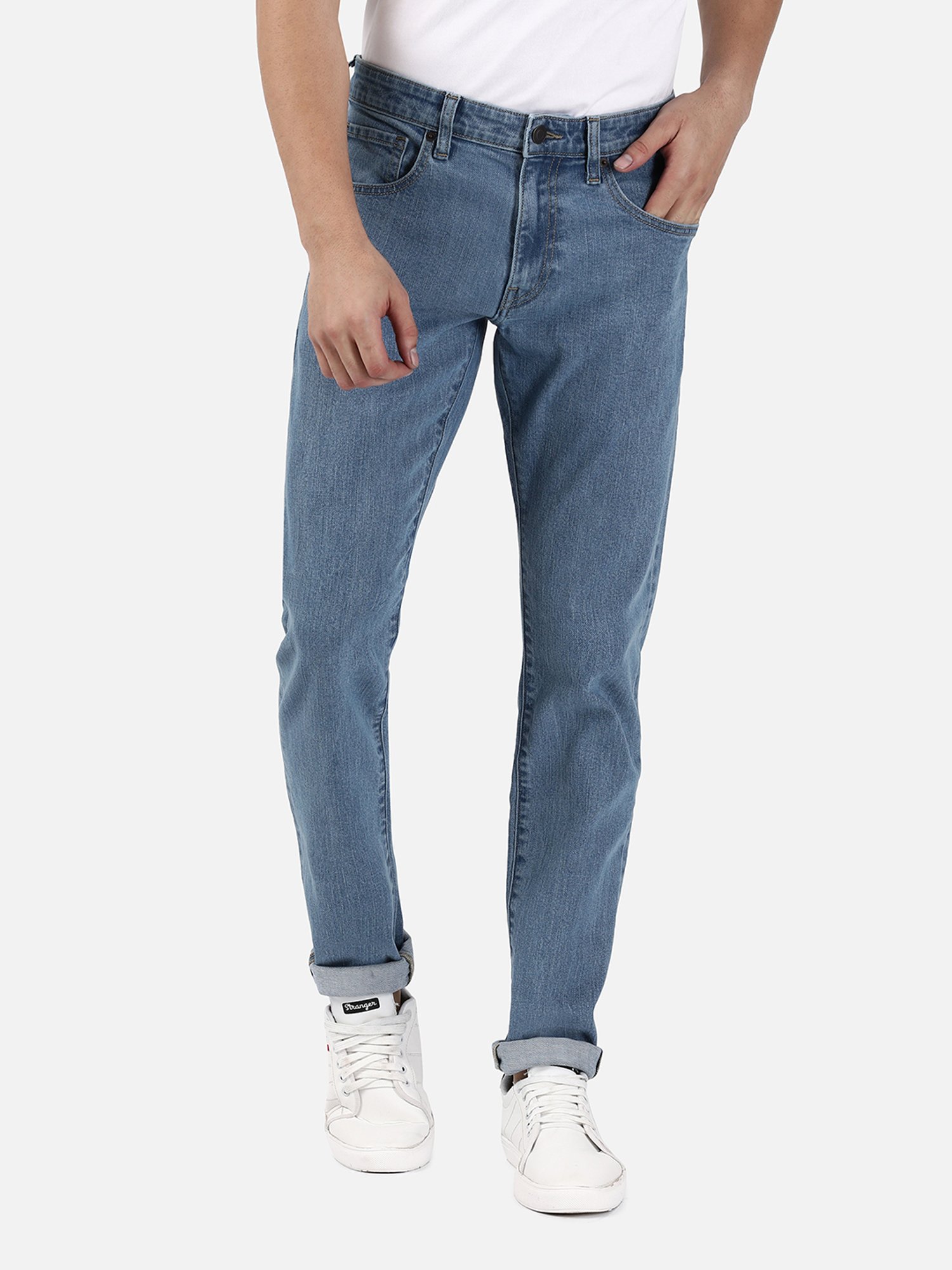 Passion Blue Slim Fit Lightly Washed Jeans