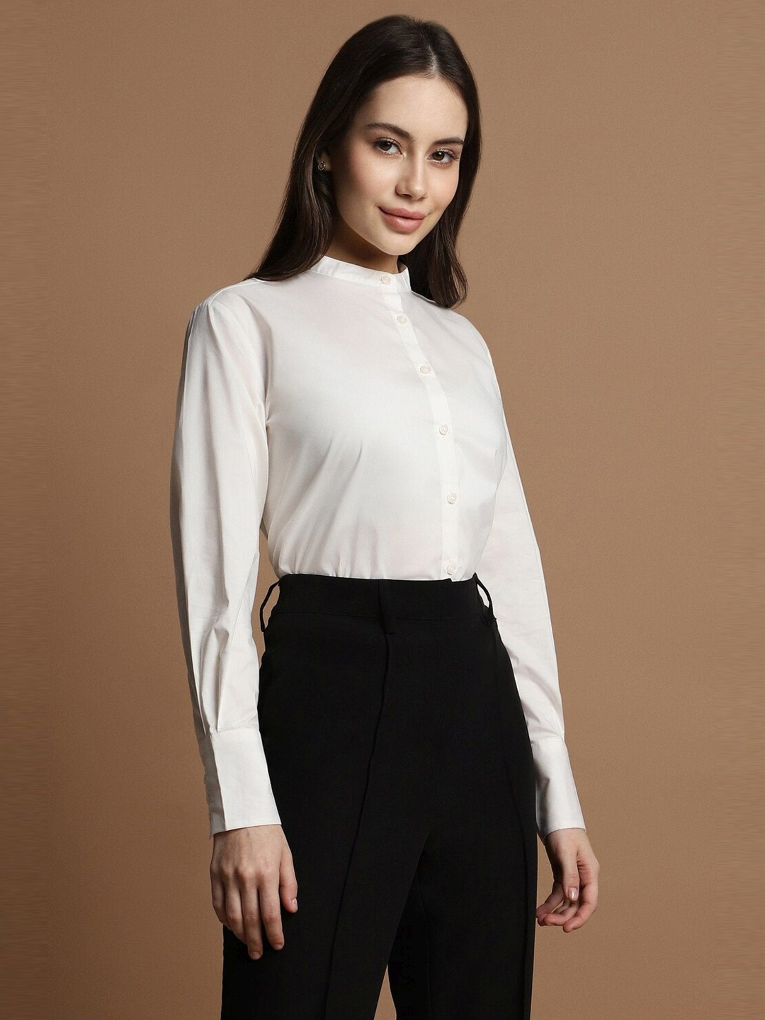 Allen Solly White Regular Fit Formal Shirt