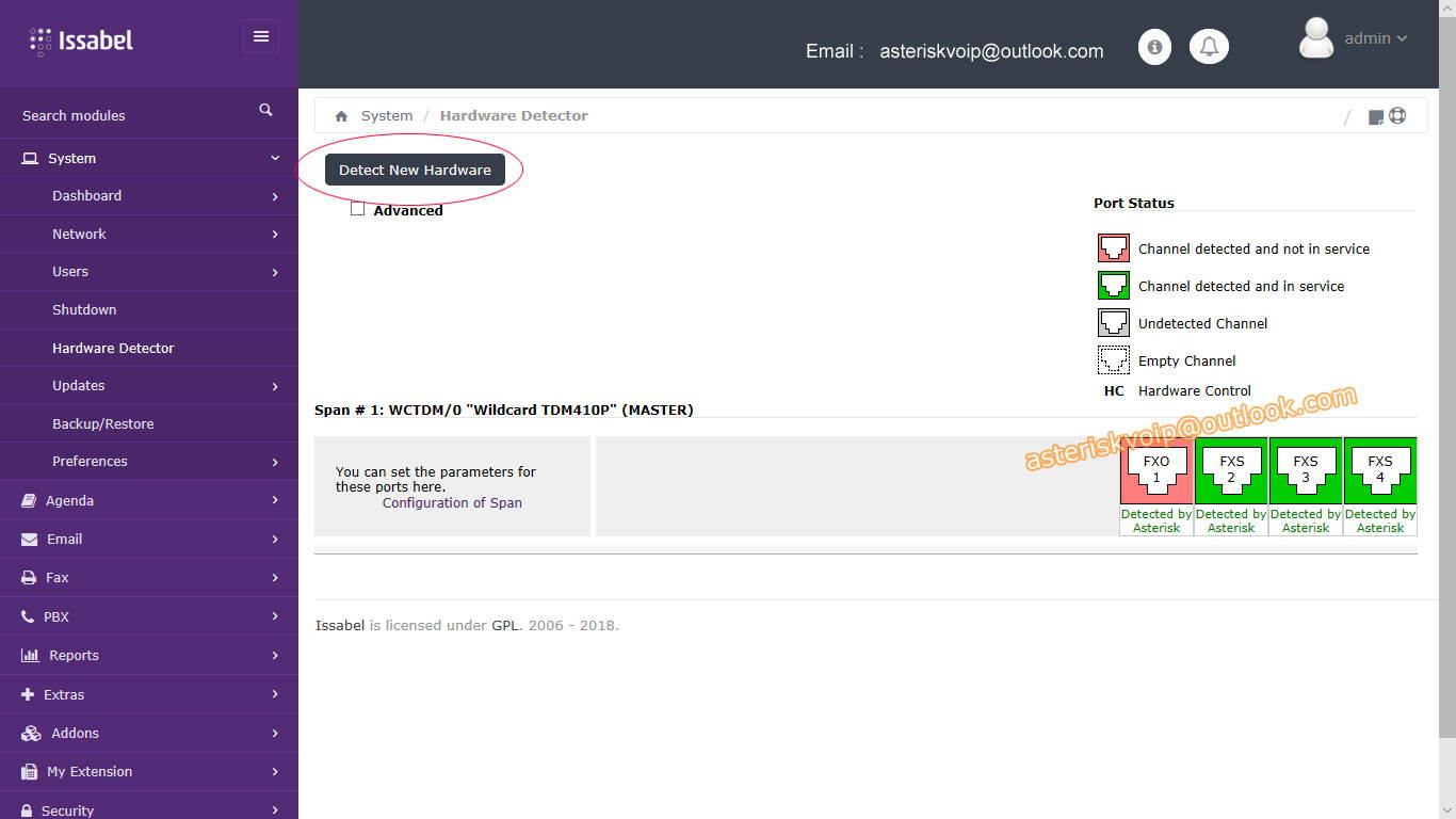 Asterisk PCI Analog Board with 1 FXO+3FXS,with Echo Canceller Hardware,supports issabel,Freepbx,For Asterisk PBX VoIP PABX Phone System TDM400P TDM410P