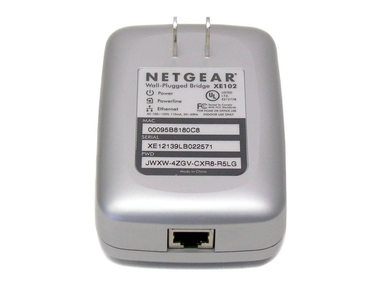NETGEAR XE102 Wall-Plugged Ethernet Bridge
