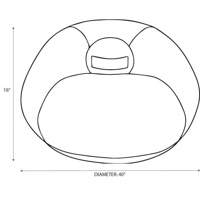 XL Fuzzy Bean Bag Gray - Pillowfort™