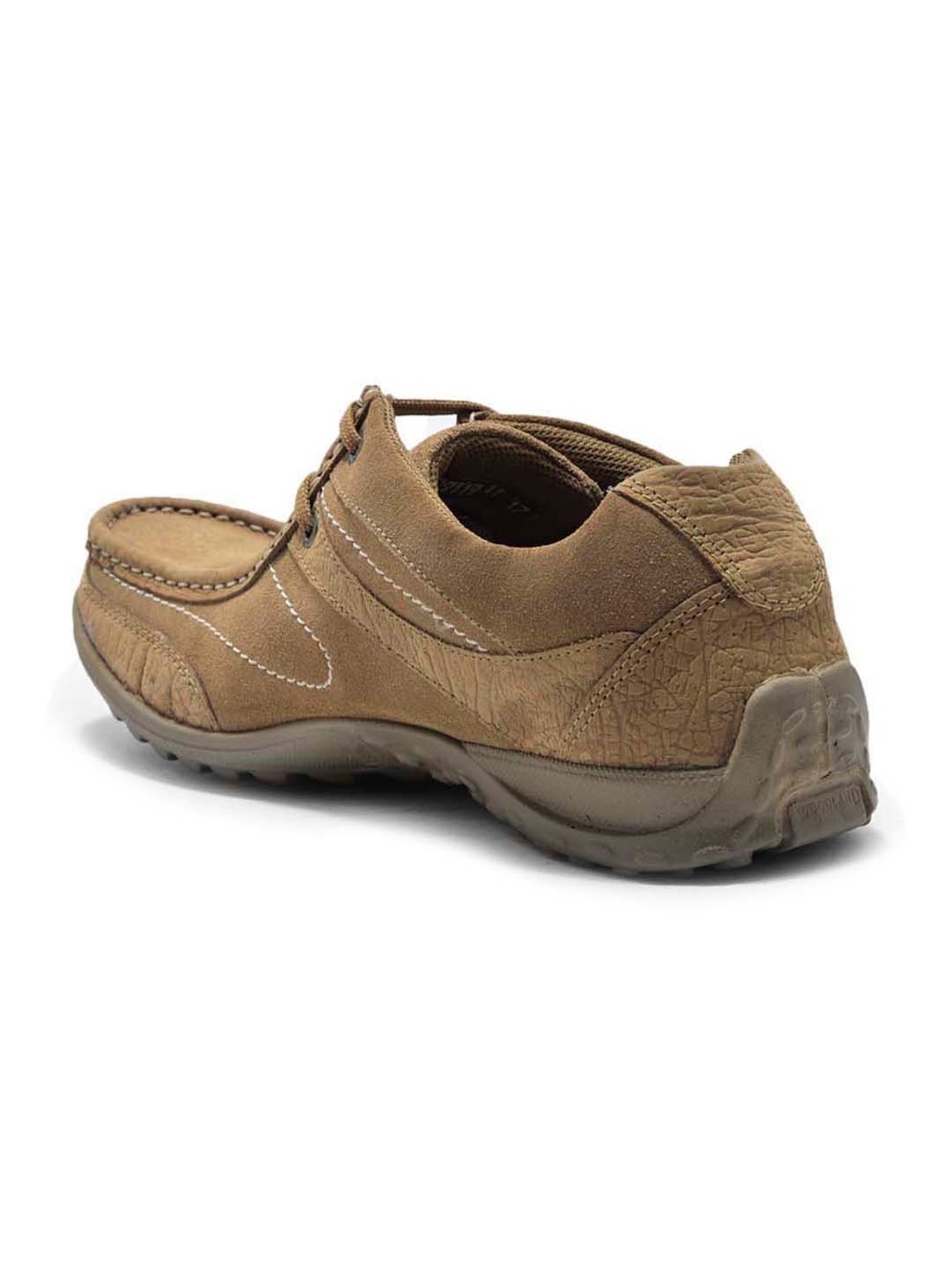 Woodland Men's Camel Casual Slip-Ons