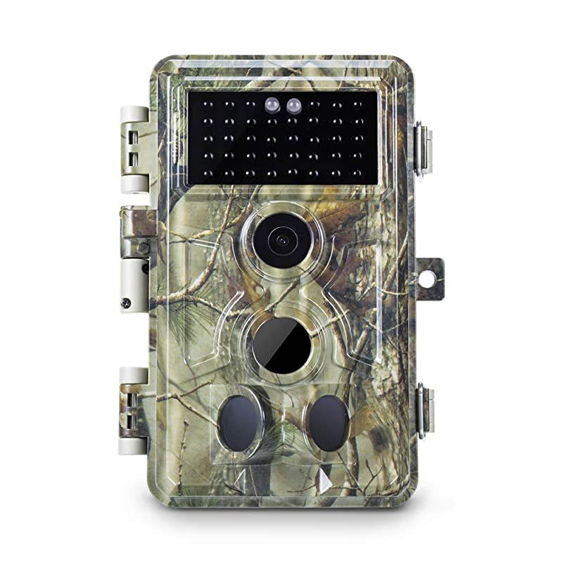 Trail Camera 16MP 1080P Game Camera with No Glow Night Vision Up to 65ft 02s Trigger Time Motion Activated 24 Color Screen Waterproof Wildlife Hunting Camera