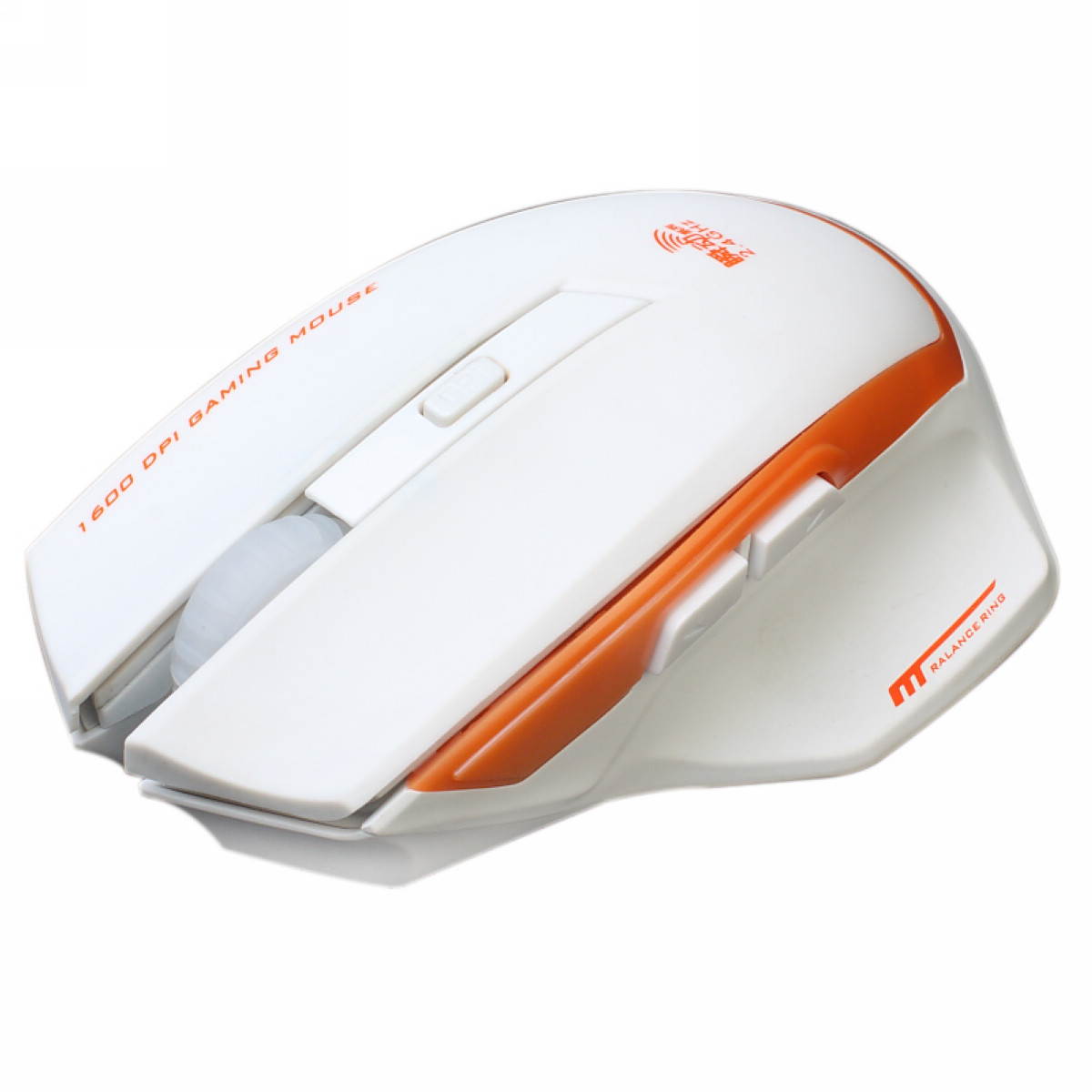 Sunsonny SR-8509 1800DPI Wireless Gaming Mouse with The Nano Receiver (In The Battery Storage) - Orange