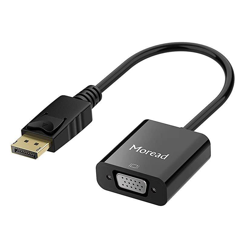 DisplayPort DP to VGA Adapter GoldPlated Display Port to VGA Adapter Male to Female Compatible with Computer Desktop Laptop PC Monitor Projector HDTV Black