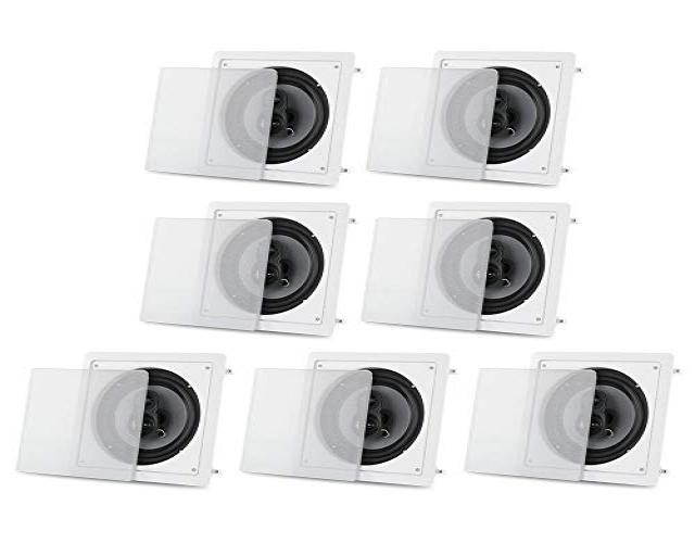 Acoustic Audio CS-I83S Flush Mount In Ceiling Speakers with 8" Woofers 7 Pack