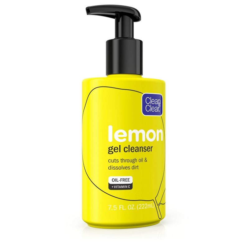 Clean & Clear Lemon Gel Facial Cleanser with Vitamin C - 7.5 fl oz