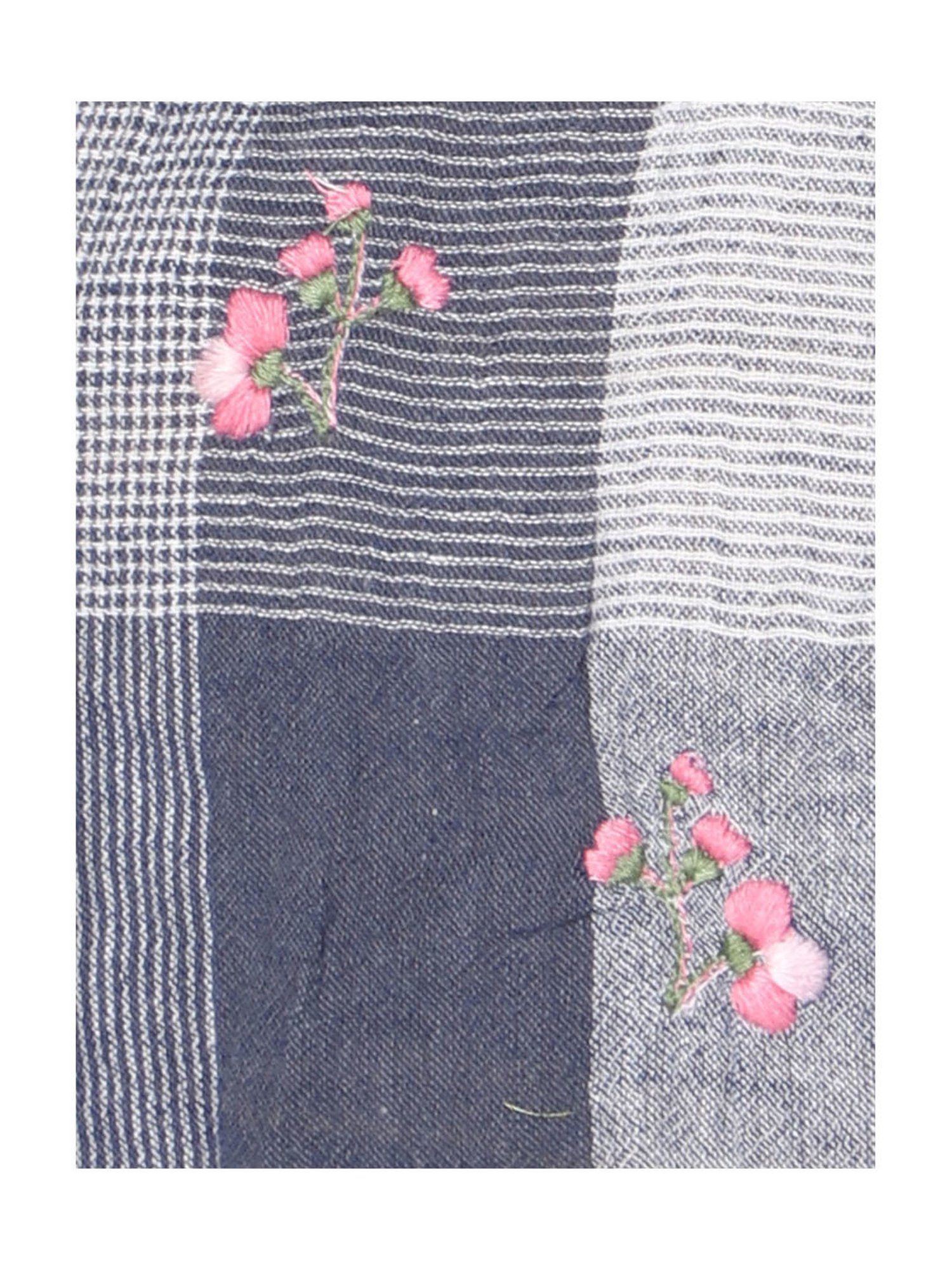 TeenTrums Girls Multicolor Embroidered Top