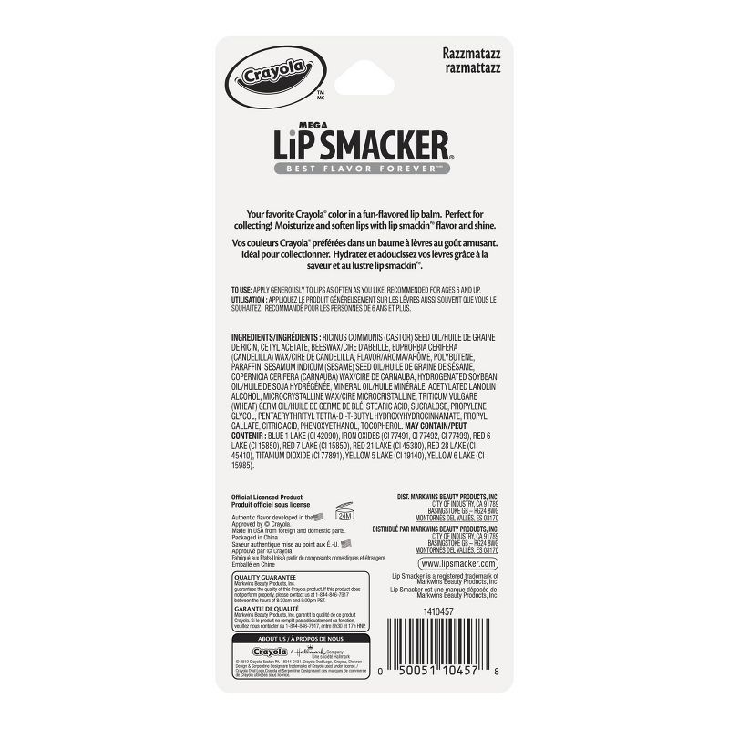 Lip Smacker Mega Lip Balm - Crayola Razzmatazz - 0.28oz