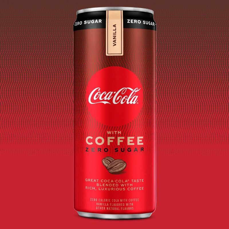 Coca-Cola with Coffee Vanilla Zero Sugar - 12 fl oz Can