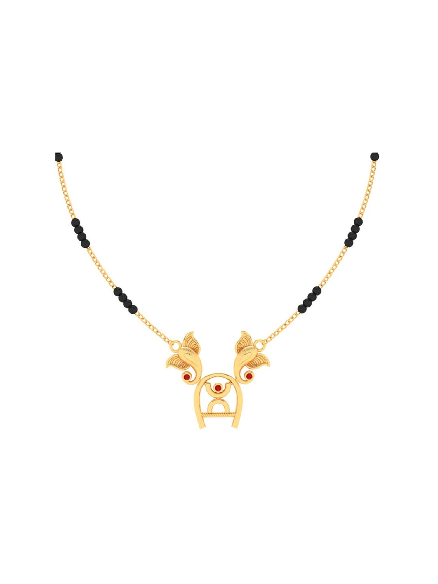 P.C. Chandra Jewellers 22k Yellow Gold Dazzling Mangalsutra Necklace